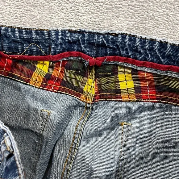 Carbon 2 Cobalt Jeans Mens 32x29 Blue Button Fly Straight‎ Leg Cotton Grunge VTG